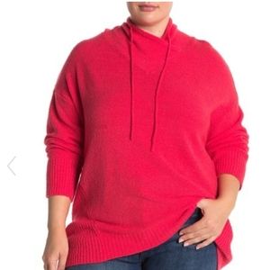 Philosophy Cherry Funnel Neck Tie Pullover Size XL